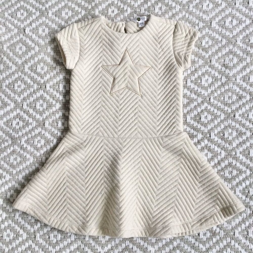 Petit Lem Quilted Shimmery Star Dress